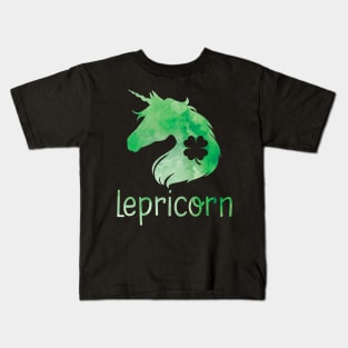 Lepricorn Unicorn Leprechaun St. Patrick's Day T-Shirt Kids T-Shirt